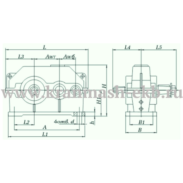 Редуктор 1Ц2У 100