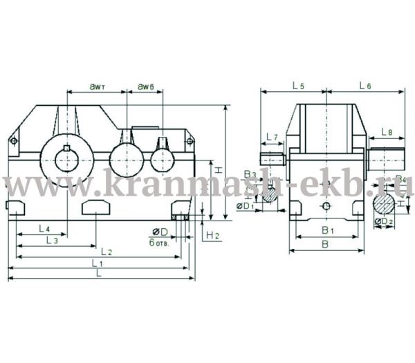 Редуктор Ц2Н 710