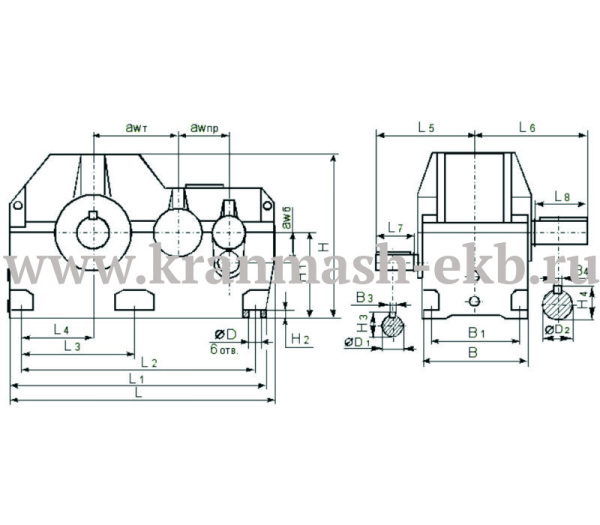 Редуктор Ц3Н 710