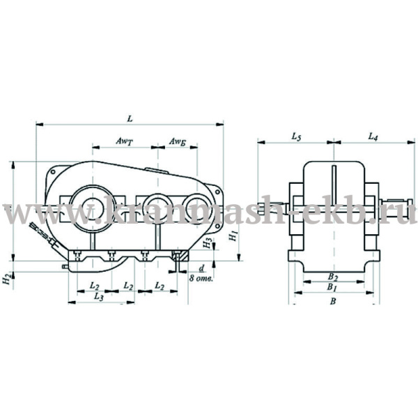 Редуктор РМ-850 (РК 500)