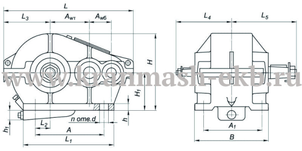 Редуктор Ц2 500