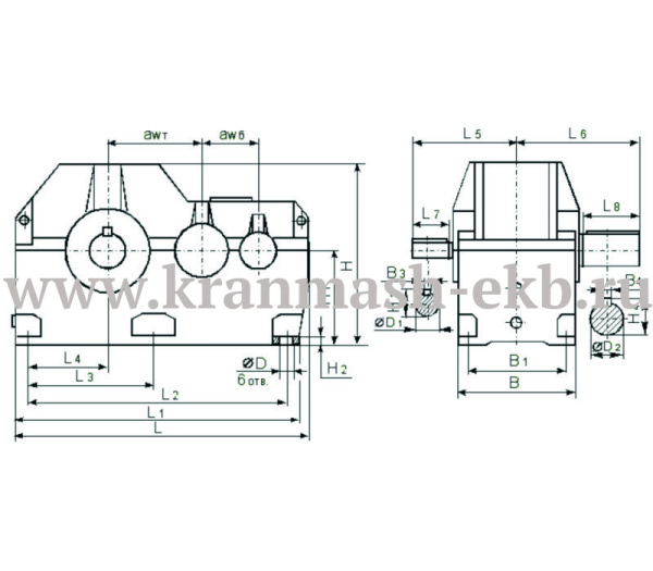 Редуктор Ц2Н 630